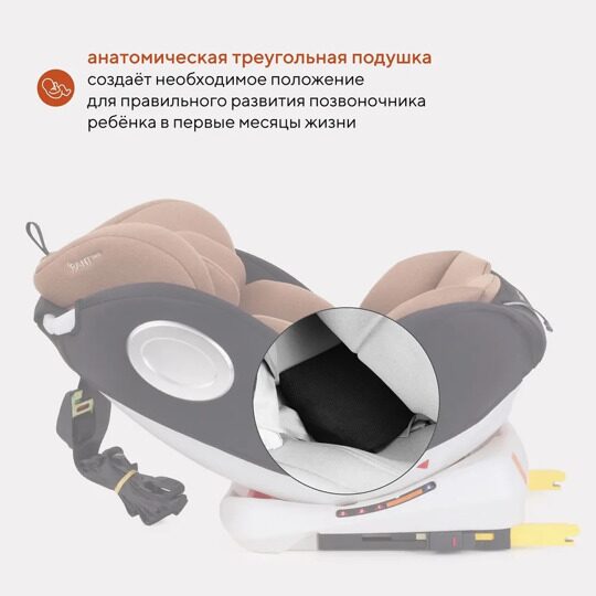 Автокресло Rant Basic TWIST isofix 0/1/2/3 (0-36 кг) / YC06 Beige