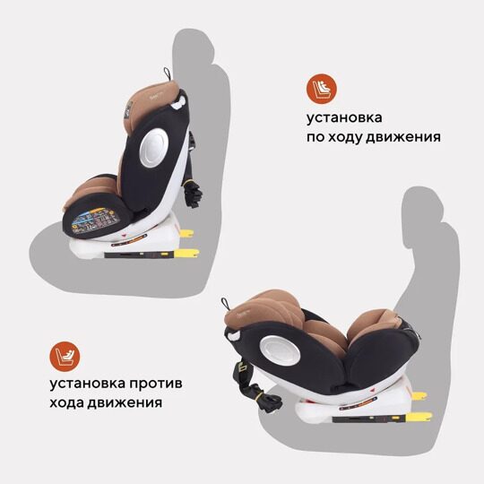 Автокресло Rant Basic TWIST isofix 0/1/2/3 (0-36 кг) / YC06 Beige