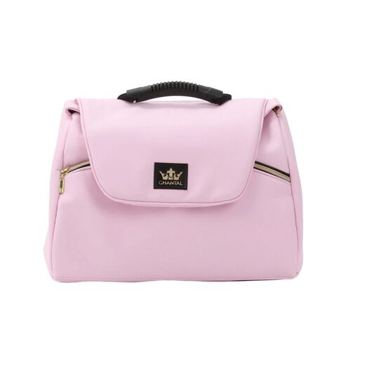 Коляска Adamex Chantal Retro Eco (Deluxe) 2 в 1 / C132 розовая экокожа