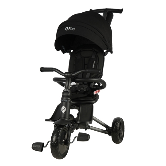 Складной трехколесный велосипед Qplay S700-16 Sprinter Black (EVA Graphite)
