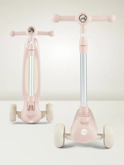 Самокат Happy Baby WEEZY со световой подсветкой и музыкой 50053 / light pink