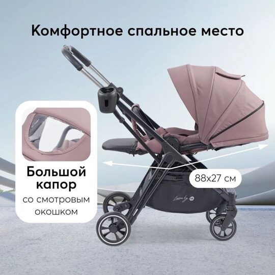 Коляска прогулочная Happy Baby LUNA /  desert pink