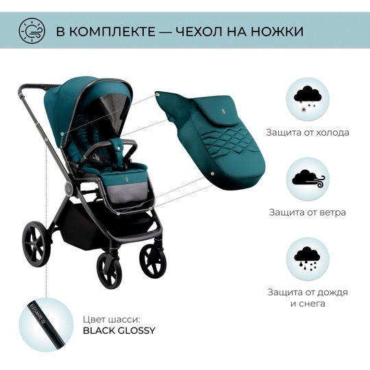 Коляска SBL Elegante 3 в 1 / GL Blue