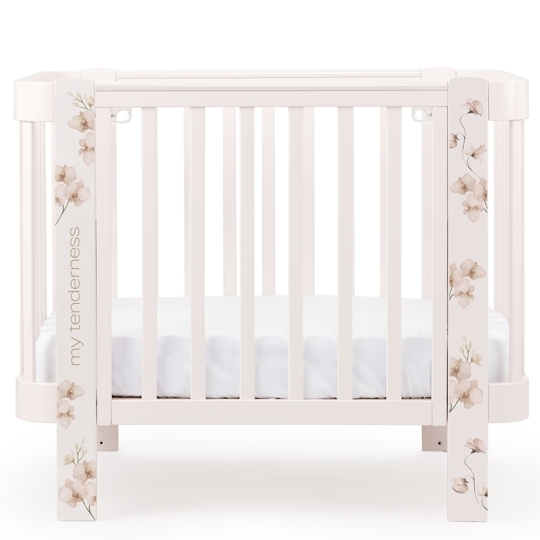 Кроватка Happy Baby MOMMY LOVE с расширителем (0-10 лет) /  95024 Pink