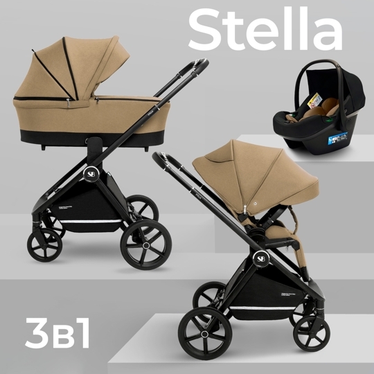 Коляска Sweet Baby Stella 3 в 1 / Beige