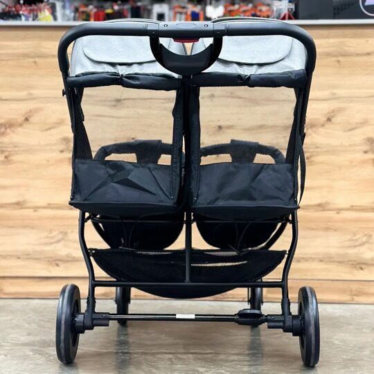 Прогулочная коляска  для двойни LuxMom T11 / Серый