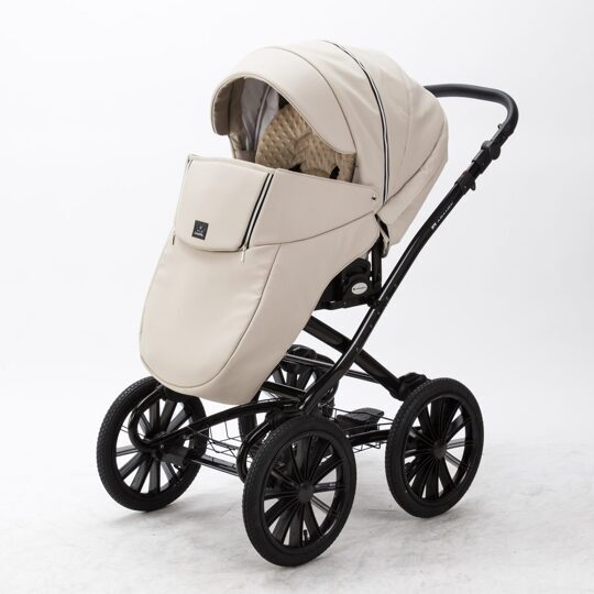Коляска Adamex Chantal Retro Eco (Deluxe) 2 в 1 100% экокожа SA-7_1