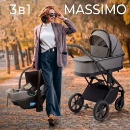 Коляска Sweet Baby MASSIMO SBL 3 в 1 / Grey