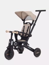 Детский трехколесный велосипед с ручкой Rant Birdie RB202 / Beige
