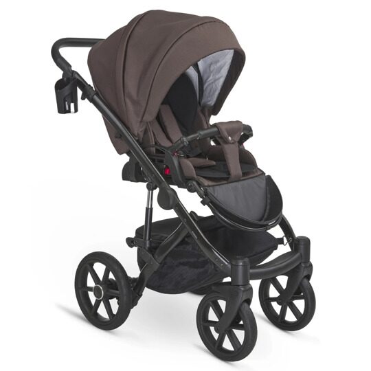 Коляска Bexa IDEAL 2 в 1 / id 21 (т.коричневый+т.коричневая кожа)