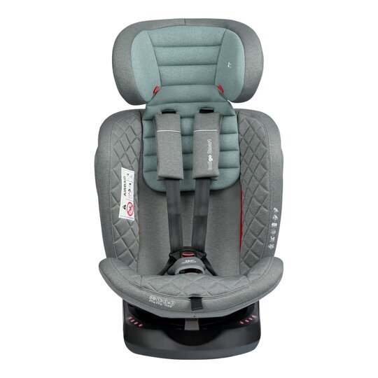 Автокресло Indigo SMART Isofix 0+1+2+3 (0-36 кг) / серый-зеленый