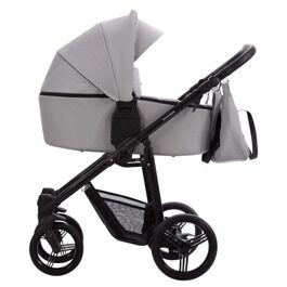 Коляска Bebetto VERTURRO PRO 3 в 1 / 10 (св.серая кожа)