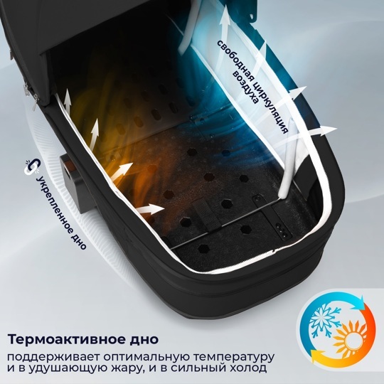 Коляска SBL Elegante Therma 2 в 1 / Black