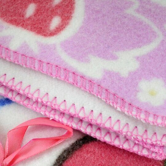 Одеяло байковое Baby Nice Земляничная поляна 85*115 розовое