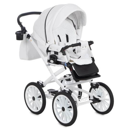 Коляска Adamex Chantal Retro Eco (Deluxe) 2 в 1 100% экокожа C104