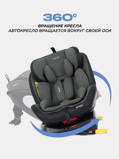 Автокресло Rant Basic TWIST PRO isofix 0/1/2/3 (0-36 кг) / YC06 Green