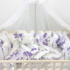 Комплект в кроватку Подушками Фиолет 08.23 (18 предметов)