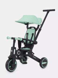 Детский трехколесный велосипед с ручкой Rant Birdie RB202 / Mint