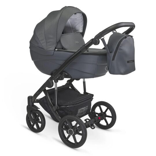 Коляска Bexa IDEAL 2 в 1 / id 17 (т.серый+т.серая кожа)