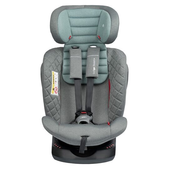 Автокресло Indigo SMART Plus Isofix 0+1+2+3 (0-36 кг) / серый-зеленый