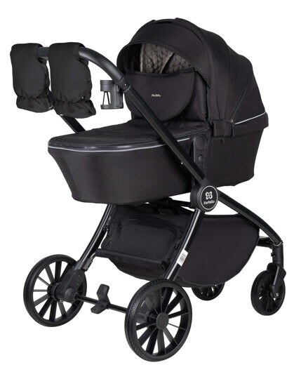 Коляска Farfello Baby Shell 3 в 1 / 2024 черный BBS-001