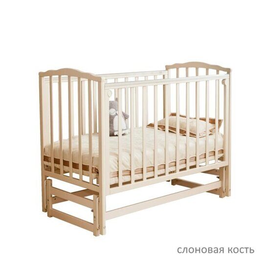 Детская кроватка Красная Звезда КРИСТИНА С-619 продольный маятник