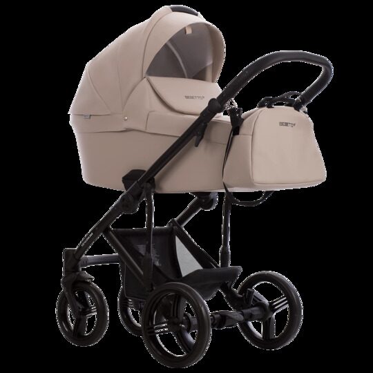 Коляска Bebetto Magnum Light Pro 3 в 1 / light pro 01 (св.бежевая кожа)