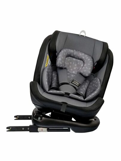 Автокресло Indigo ADVANCED Isofix 0+1+2+3 (0-36 кг) / серый-черный