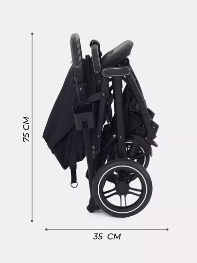 Прогулочная коляска MOWbaby Turbo 2.0 MB021 / 2025 Black