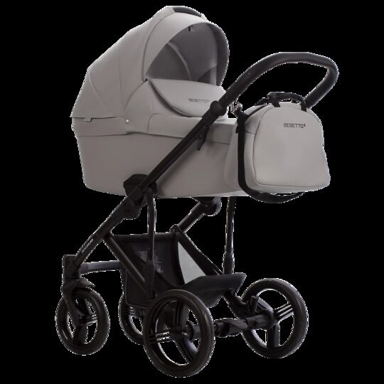 Коляска Bebetto Magnum Light Pro 3 в 1 / light pro 03 (св.серая кожа)