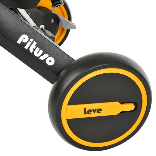 Складной трехколесный велосипед с ручкой Pituso LEVE РВ-400 Black