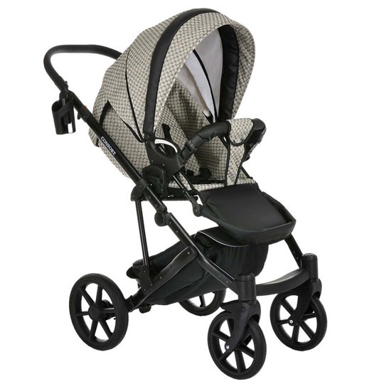 Коляска Pituso CONFORT Plus 2 в 1 GUCCI Beige+Кожа Black