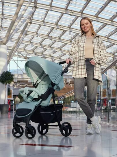 Прогулочная коляска MOWBaby CROSS RA080 / Mint 2024
