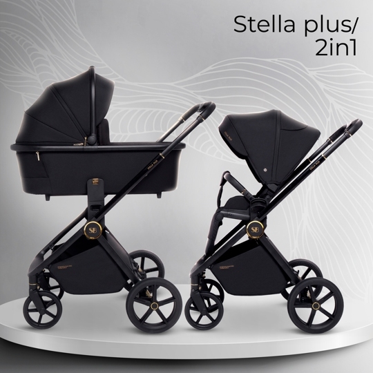 Коляска Sweet Baby Stella Plus 2 в 1 / Black