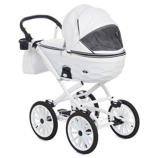 Коляска Adamex Chantal Retro Eco (Deluxe) 2 в 1 100% экокожа C104