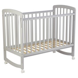 Детская кроватка Polini kids SIMPLE / 304 серый