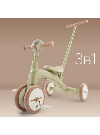 Беговел-трансформер 3в1 Happy Baby OMNI 50050  / olive