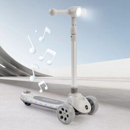 Самокат Happy Baby Dream со световой подсветкой и музыкой 50031 / серый