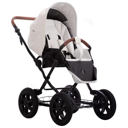 Коляска Bebetto AQUARIUS PRO 3 в 1 / 01 (белая кожа)
