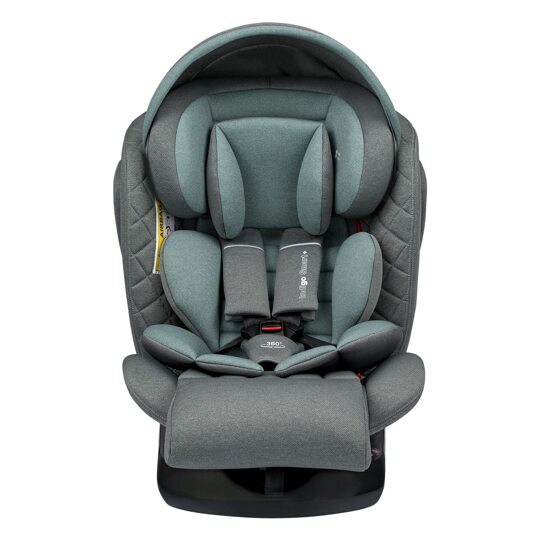 Автокресло Indigo SMART Plus Isofix 0+1+2+3 (0-36 кг) / серый-зеленый