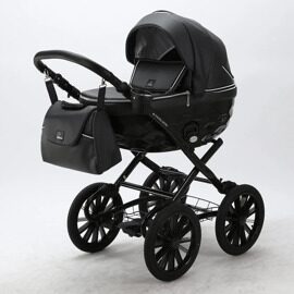 Коляска Adamex Chantal Retro Eco (Deluxe) 2 в 1 100% экокожа C114