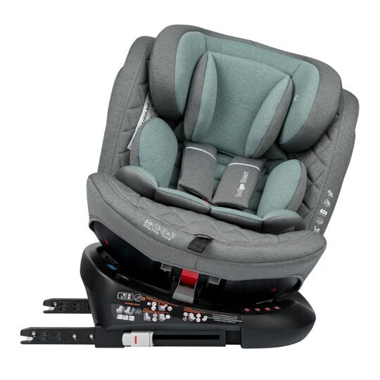 Автокресло Indigo SMART Isofix 0+1+2+3 (0-36 кг) / серый-зеленый