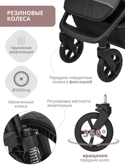 Прогулочная коляска Jovola VENTA / графит