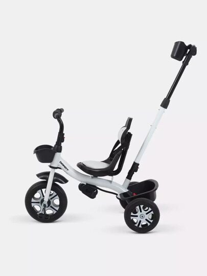 Детский трехколесный велосипед с ручкой Rant Basic DANDY RB252 / White