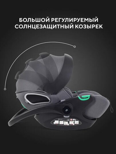 Автокресло RANT EVOMAX KBH602 группа 0+  (0-13 кг) / Grey