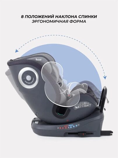 Автокресло Rant MultiFix isofix TP01 (0-36 кг) / Grey