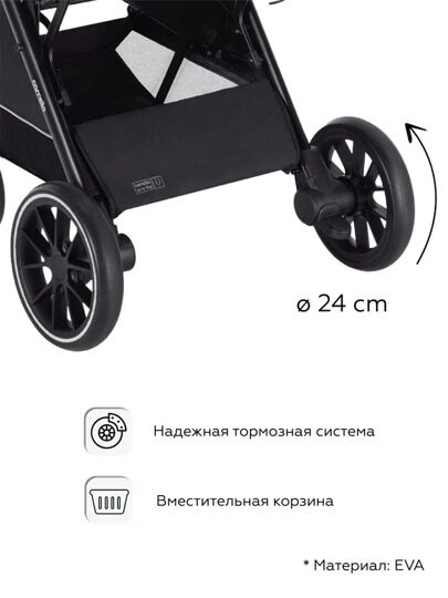 Прогулочная коляска Carrello NERO CRL-5514 / Dove Grey (Серый)