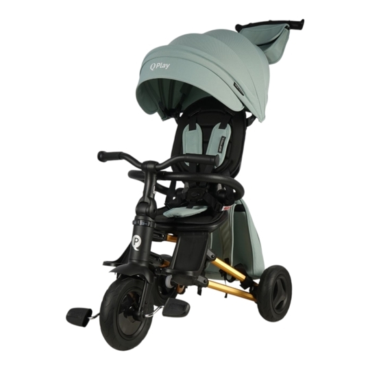 Складной трехколесный велосипед Qplay S700-17 RIDER SL Mint (Rub-Gold)