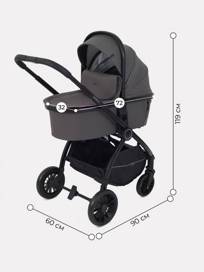 Коляска MOWBaby SPRINT 2 в 1 / MB321 Brown