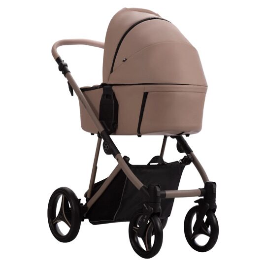 Коляска Bebetto PELPASSO PRO 3 в 1 / pro 01 kaszmir (бежевая кожа)